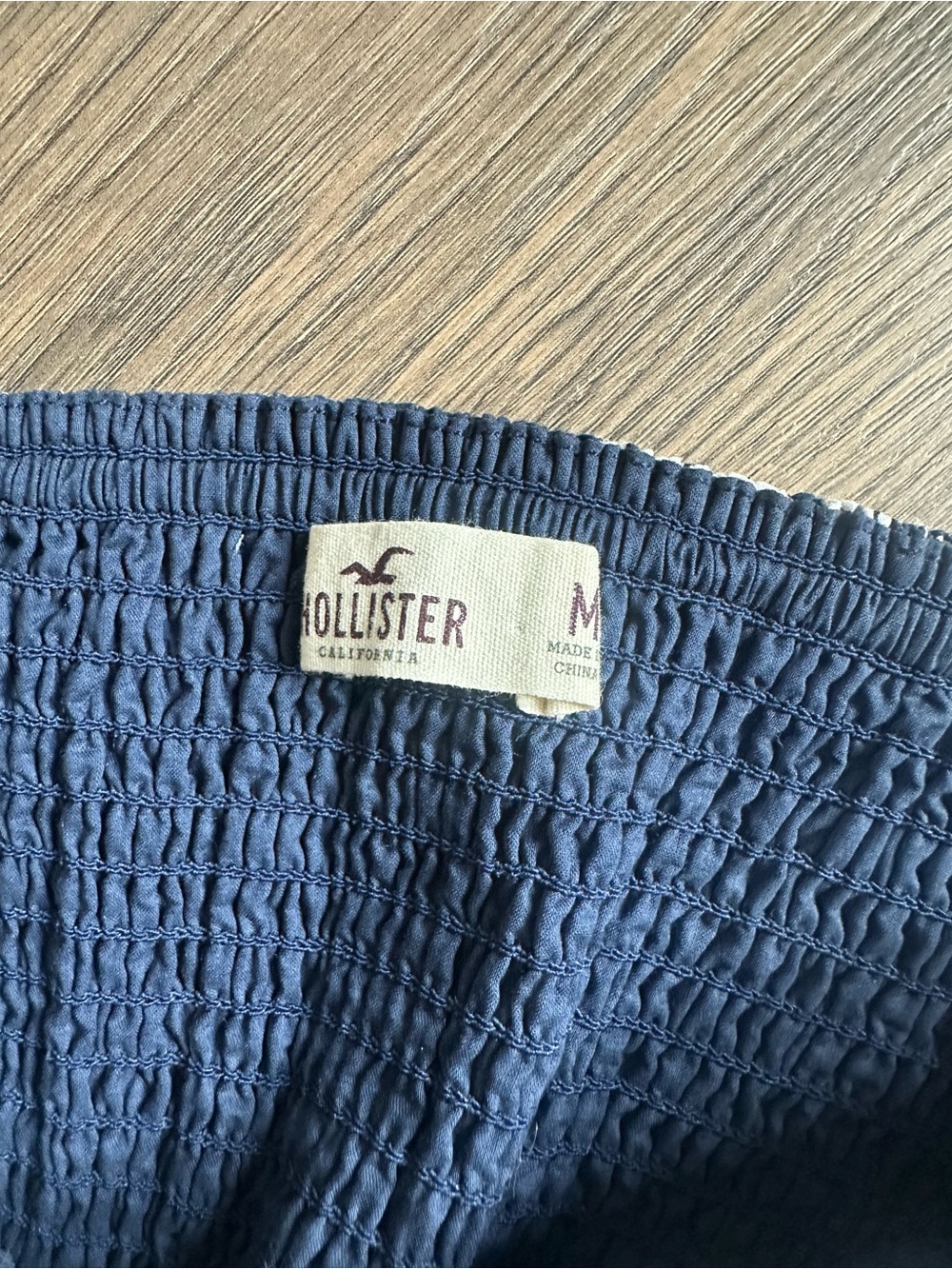 Y2K Hollister Navy and White Floral Strapless Sundress - Picture 6 of 6